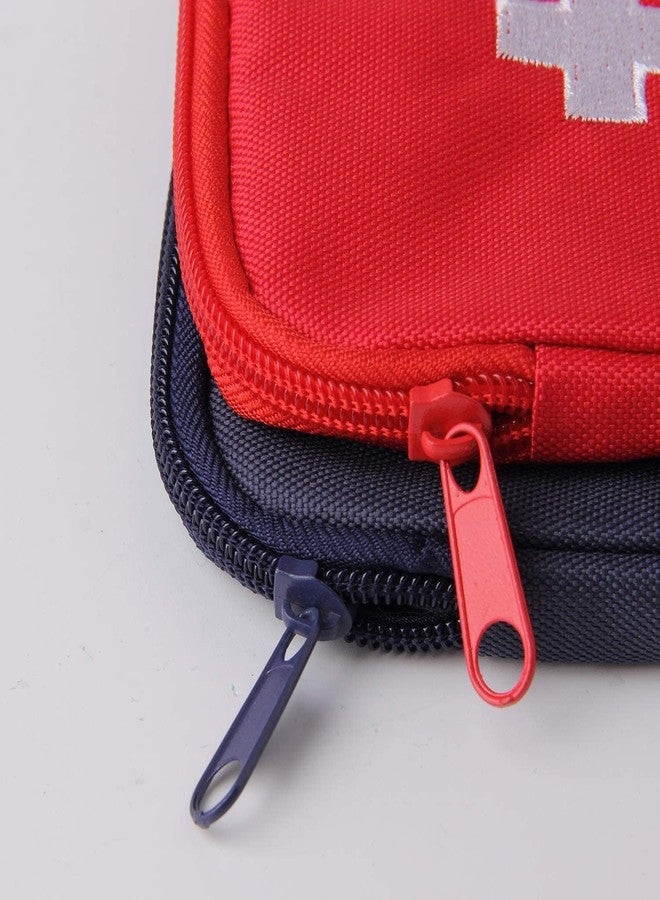 SENVOX Polyester Mini Small First Aid Kit Pouch | Emergency Pill Organiser Bag | Medical Bag for Outdoor, Camping, Hiking (Blue) - Image 2